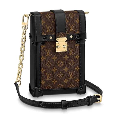 lv pochette trunk verticale|LOUIS VUITTON Monogram Pochette Trunk Verticale Black .